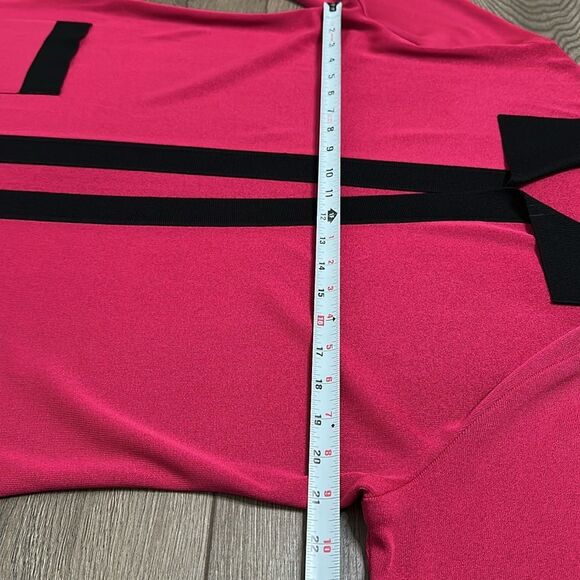 Misook Long Sleeve Cardigan Sweater Pink And Black Size Small - Picture 7 of 9